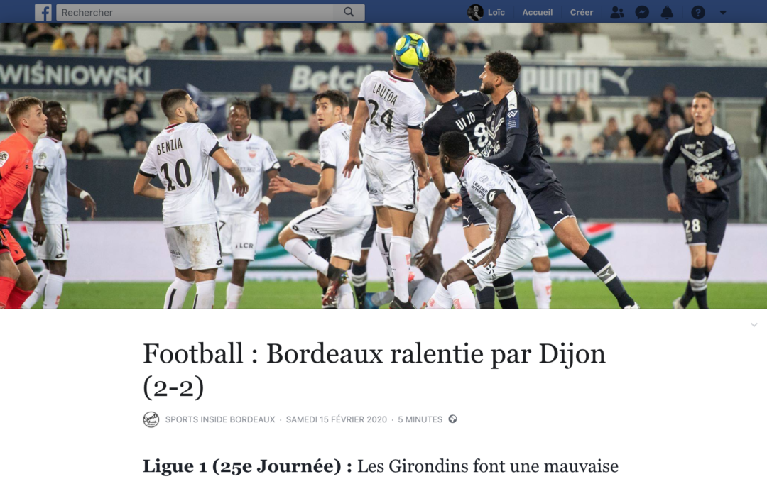 Sports Inside Bordeaux: Les girondins brouillons face à Dijon