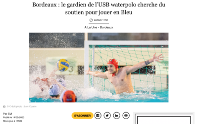 Sud Ouest: Bordeaux : le gardien de l’USB waterpolo…